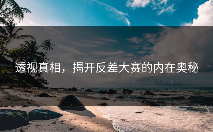 透视真相，揭开反差大赛的内在奥秘
